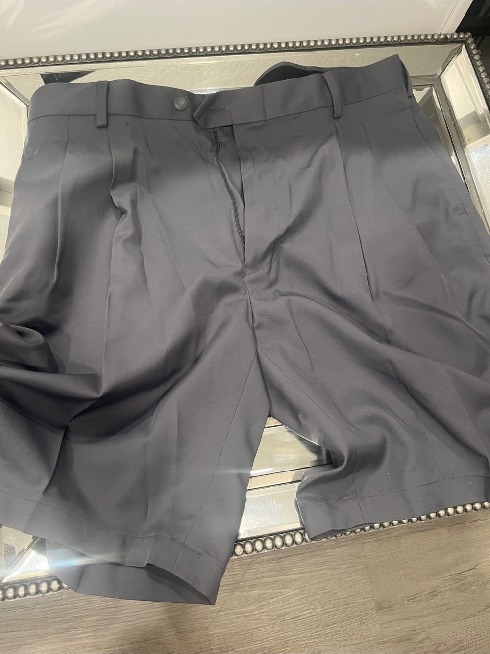 Jos. A. Bank Men's Flat Front Dress Shorts - Charcoal